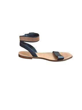 Artelier by Nicole Miller Black Tan Leather Sandals, Size 11